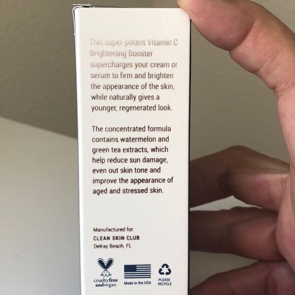 Clean Skin Club Vitamin C Brightening Booster NIB - Picture 4 of 5